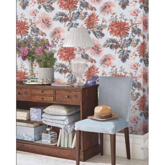 rozsaszin malyva szinu viragmintas tapeta klasszikus videki otthon lakas haloszoba etterem kavezo cukraszda iroda dekoracio.jpg